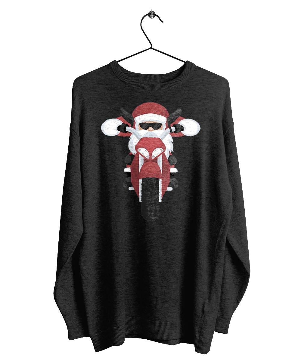 Santa on a motorcycle