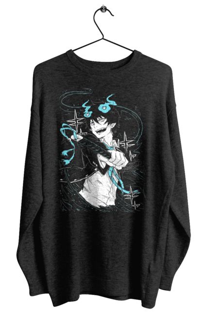 Women's sweatshirt with prints Blue exorcist Rin. Anime, blue exorcist, demon, manga, okumura, rin, rin okumura. 2070702