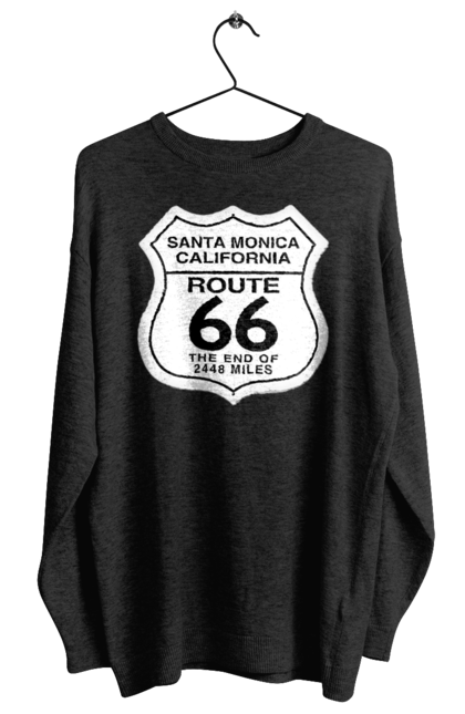 Світшот жіночий з принтом "Route 66". Байк, байкер, байкер клуб, брат, брати, брутал, гарячий асфальт, гарячий кінь, гарячий стрижень, дорога 50, дорога 66, дорога 80, дороги америки, дороги україни, жага швидкості, клуб байкерів, мотоцикл, мотоцикліст, справжній чоловік, чувак, швидкість. 2070702