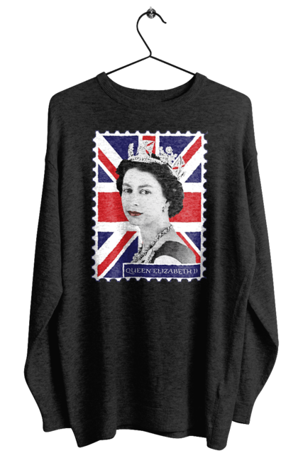 Women's sweatshirt with prints Queen Elizabeth II. Britain, british, england, platinum jubilee, queen, queen elizabeth, queen elizabeth ii, rip queen elizabeth. 2070702