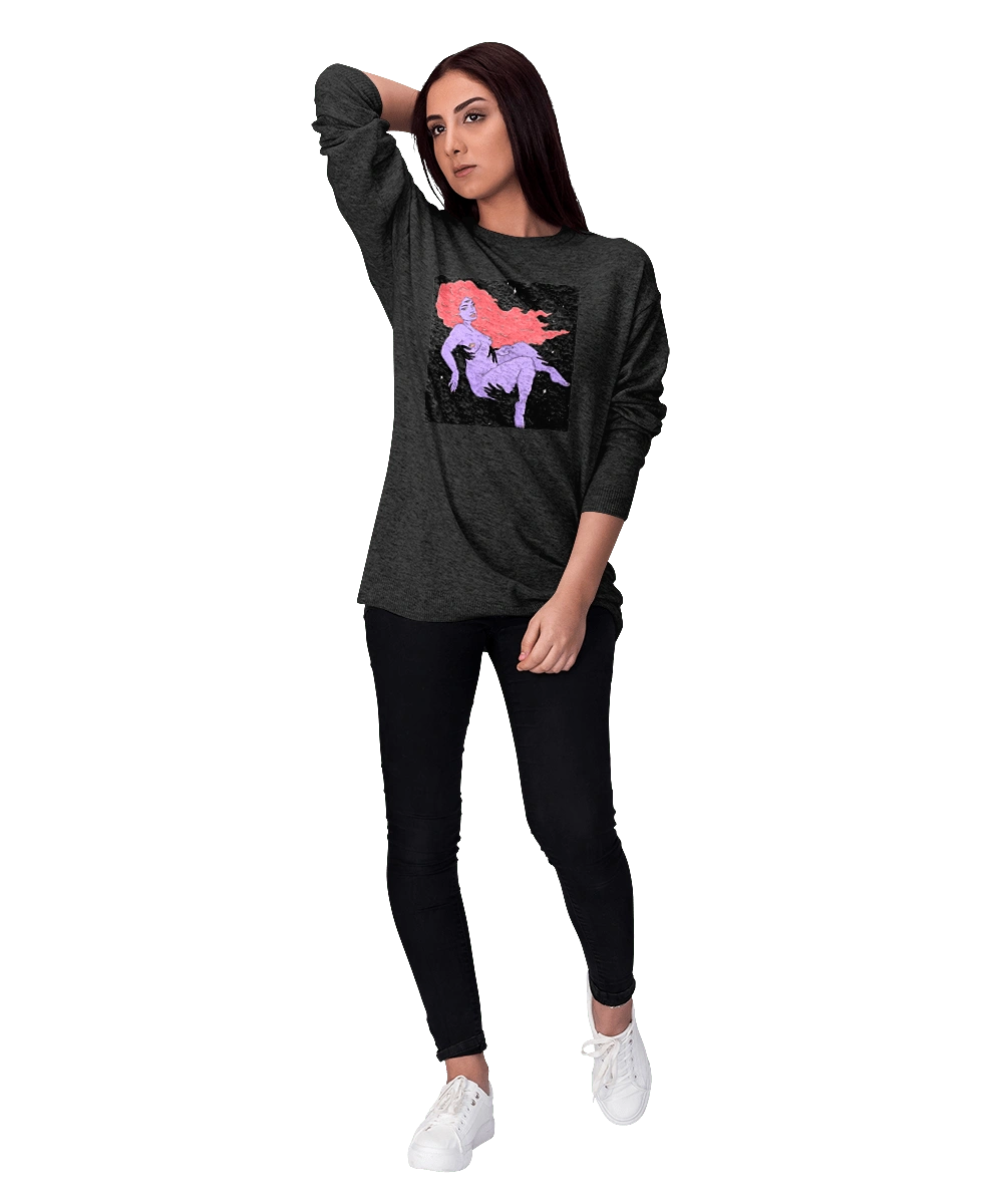 Фіолетова Дівчина В Чорній Дирі