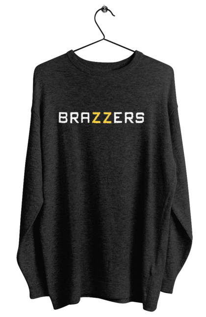 Світшот жіночий з принтом "Brazzers". Brazzers, hub, porn, porn hub, pornhub, бразерс, браззерс, зсу, порно хаб, порнохаб. 2070702