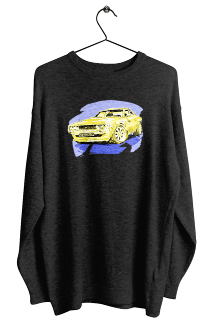 Світшот жіночий з принтом "Український спорткар". Додж челенджер, машина, машини арт, потужність, спортивне авто, спорткар, українське авто, швидкість. 2070702