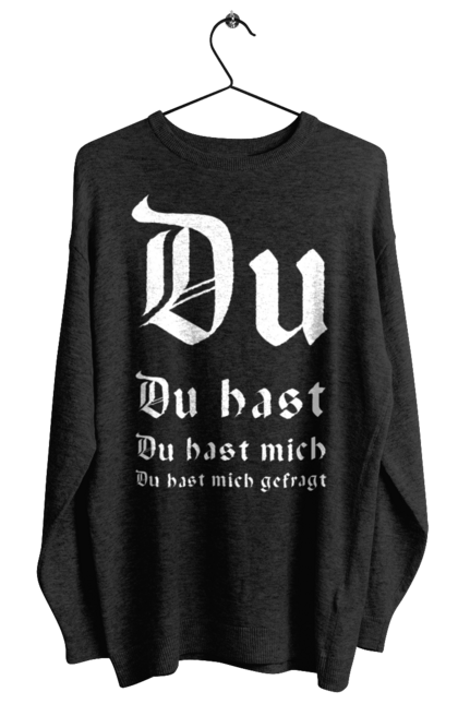 Світшот жіночий з принтом "Du Hast Рамштайн". Du hast, готичний, група, індастріал метал, концерт, ліндеманн, музика, німеччина, панк, пісня, рамштайн, рок, слова, текст, тілль. ART принт на футболках