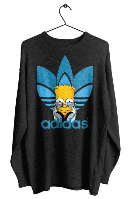 Світшот жіночий з принтом "Adidas Барт". Adidas, bart, адідас, барт, мультфільм, серіал, сімпсон. 2070702