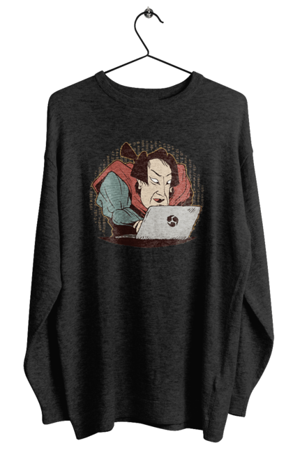 Світшот жіночий з принтом "Ніндзя програміст". Angular, c, css, html, it, javascript, jquery, php, python, react, svelt, vue, айтишник, айті, гумор, код, кодувати, прогер, програміст, програмісти, ти ж, ти ж програміст, тиж програміст. 2070702