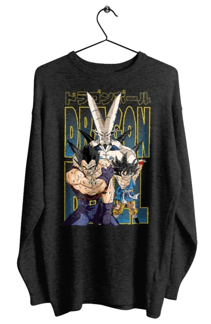 Women`s sweatshirt with prints Dragon Ball. Anime, dragon ball, goku, manga, tv series, vegeta. 2070702
