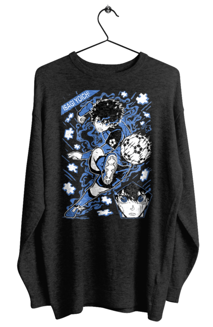 Women's sweatshirt with prints Blue Lock Isagi Yoichi. Anime, blue lock, blue prison, manga, sport, sports anime, yoichi isagi. 2070702