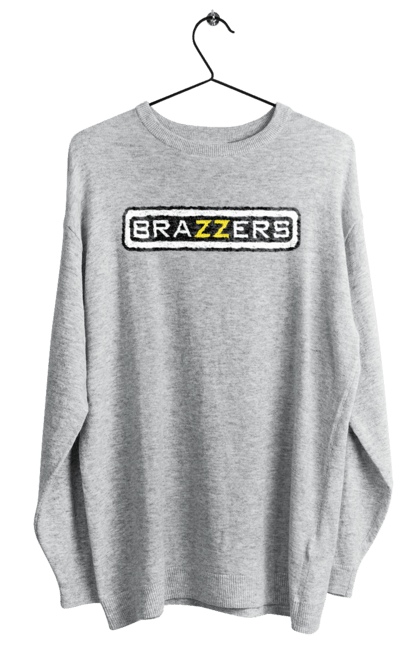 Світшот жіночий з принтом "Brazzers". Бразерс, браззерс, порно хаб, порнохаб. CustomPrint.market