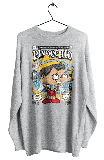 Світшот жіночий з принтом "Pinnochio". Дісней, пінокіо, плівка. Funkotee