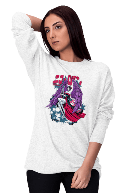 Women's sweatshirt with prints One Piece Nico Robin. Anime, devil child, manga, nico robin, one piece, straw hat pirates. 2070702