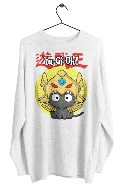 Women's sweatshirt with prints Yu Gi Oh! Chococat. Brand, character, chococat, hello kitty, yu gi oh, yugio. 2070702