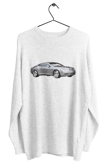 Women`s sweatshirt with prints Auto. Auto, car, expensive car, gray car, stylish car. 2070702