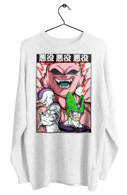 Світшот жіночий з принтом "Перли дракона Маджин Буу". Dragon ball, majin buu, аніме, антагоніст, маджин буу, манга, перли дракона. 2070702