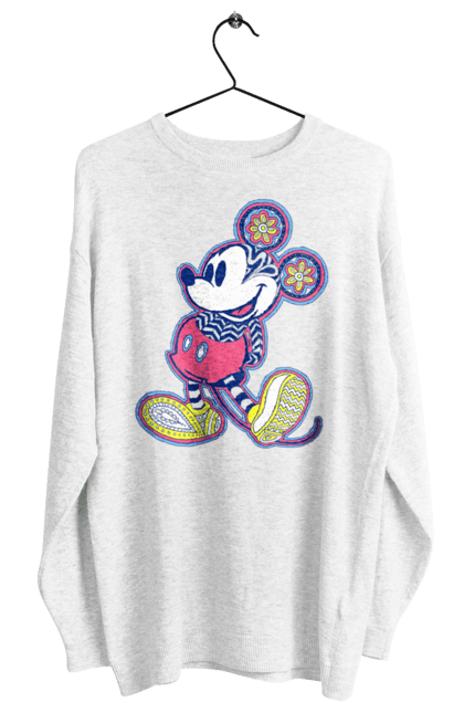 Світшот жіночий з принтом "Міккі Маус". Mickey mouse, дісней, міккі, міккі маус, мультфільм. CustomPrint.market