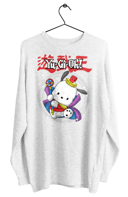 Women's sweatshirt with prints Yu Gi Oh! Pochacco. Brand, character, hello kitty, pochacco, yu gi oh, yugio. 2070702