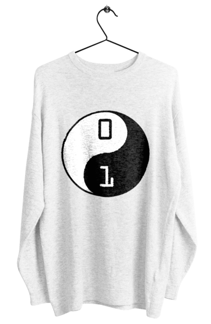 Світшот жіночий з принтом "Інь Янь". Angular, c, css, html, it, javascript, jquery, php, python, react, svelt, vue, айтишник, айті, гумор, код, кодувати, прогер, програміст, програмісти, ти ж, ти ж програміст, тиж програміст. 2070702