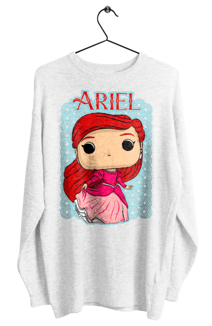 Світшот жіночий з принтом "Аріель". Ariel, little mermaid, аріель, казка, принцеса, русалонька, русалочка. 2070702