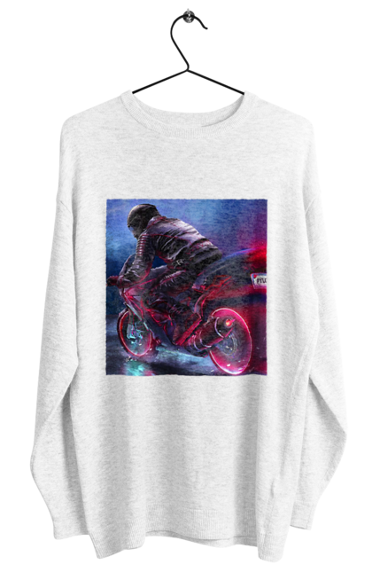 Світшот жіночий з принтом "Мотоцикл". Motolove, мотолов, мотоцикл, опві, україна. 2070702