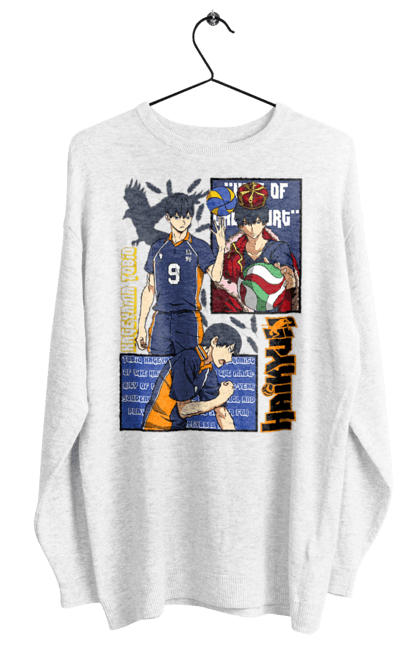 Women's sweatshirt with prints Haikyu!! Tobio Kageyama. Anime, haikyu, kageyama, manga, sports anime, tobio kageyama, volleyball. 2070702