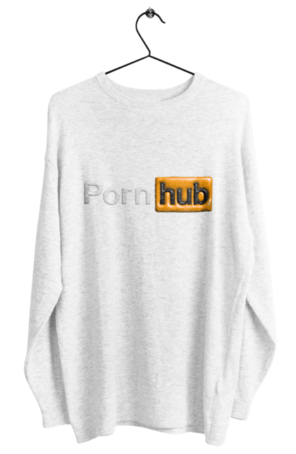 Світшот жіночий з принтом "Порно Хаб". Гумор, логотип порнохаб, молодіжна, порно хаб, порнхаб. 2070702