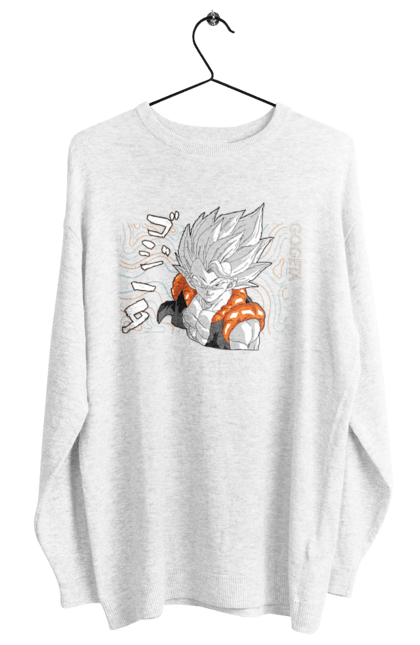 Світшот жіночий з принтом "Перли дракона Гогета". Dragon ball, gogeta, manga, аніме, гогета, гоку, манга, перли дракона. 2070702