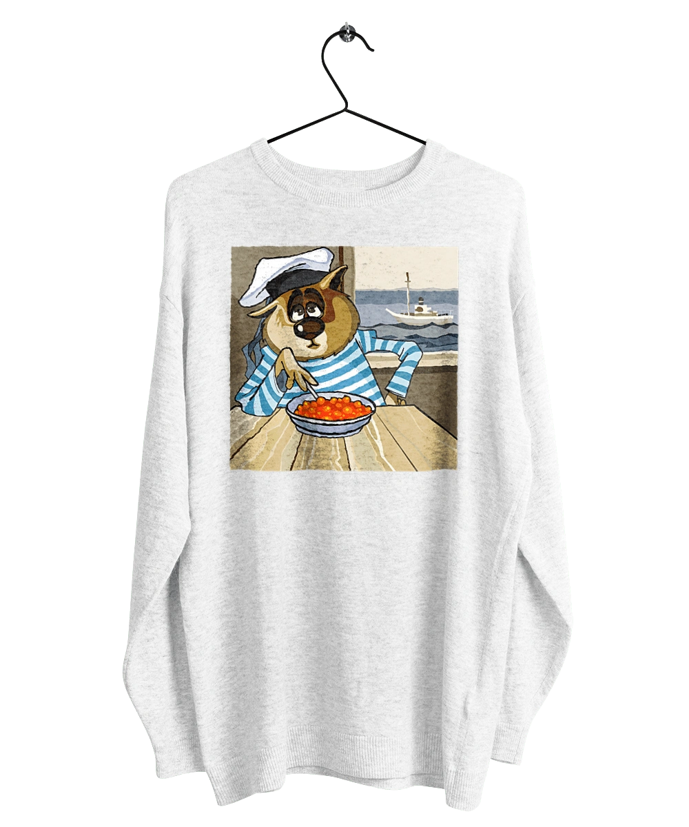 Cat Sailor, On The Ship Eats Red Caviar