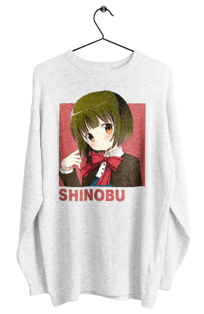 Women's sweatshirt with prints Kiniro Mosaic Shinobu Omiya. Anime, gold mosaic, kiniro mosaic, kinmoza, manga, shinobu, shinobu omiya. 2070702