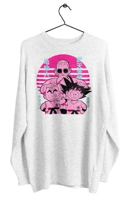 Women's sweatshirt with prints Dragon Ball Maestro Roshi. Anime, dragon ball, manga, master roshi, muten roshi. CustomPrint.market