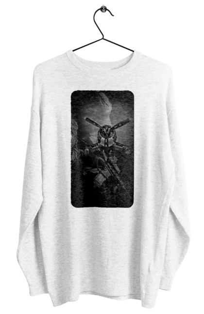 Світшот жіночий з принтом "Слава зсу". Гвинтівка, зброя, літак, перемога, солдат, україна. 2070702