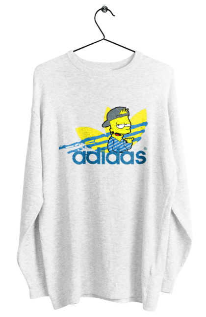 Світшот жіночий з принтом "Adidas Барт". Adidas, bart, адідас, барт, мультфільм, серіал, сімпсон. 2070702