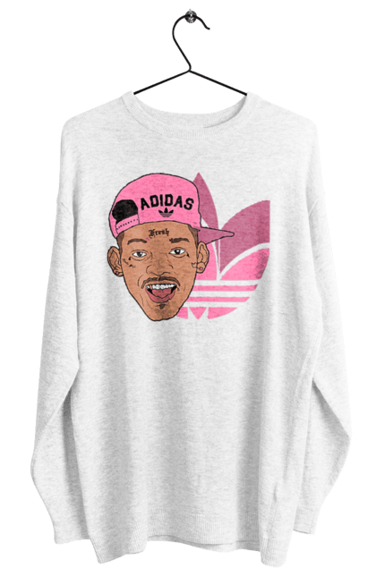 Світшот жіночий з принтом "Adidas Вілл Сміт". Adidas, will smith, адідас, актор, вілл сміт, кіно, роль, фільм. 2070702