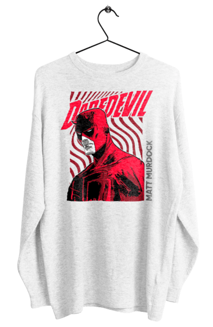Women's sweatshirt with prints Daredevil. Daredevil, lawyer, marvel, matt murdock, superhero, television series, tv series. 2070702