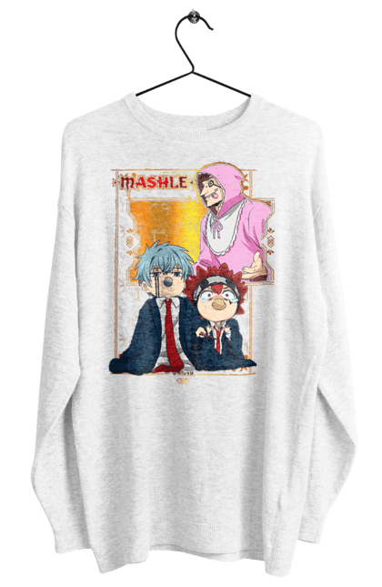 Women's sweatshirt with prints Magic and Muscles. Adventure, anime, comedy, magic and muscles, manga. 2070702