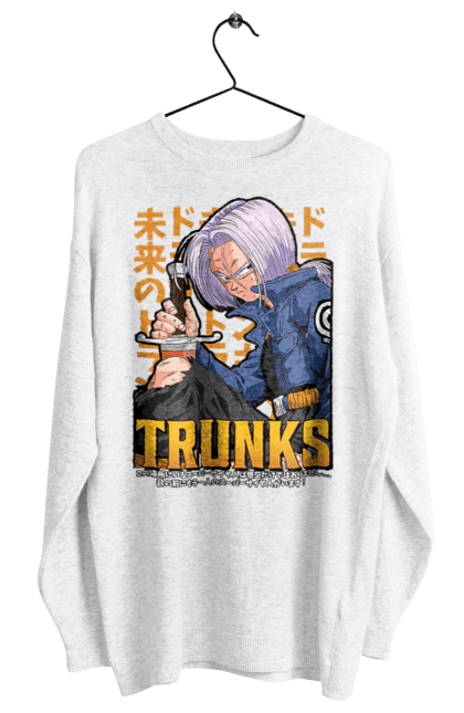 Світшот жіночий з принтом "Перли дракона Транкс". Anime, dragon ball, manga, trunks, аніме, манга, перли дракона, транкс. 2070702