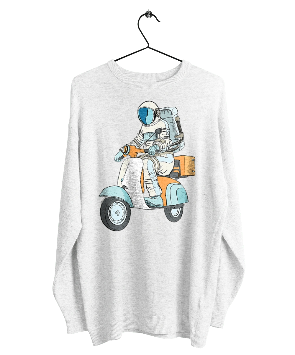 Astronaut on a motorcycle