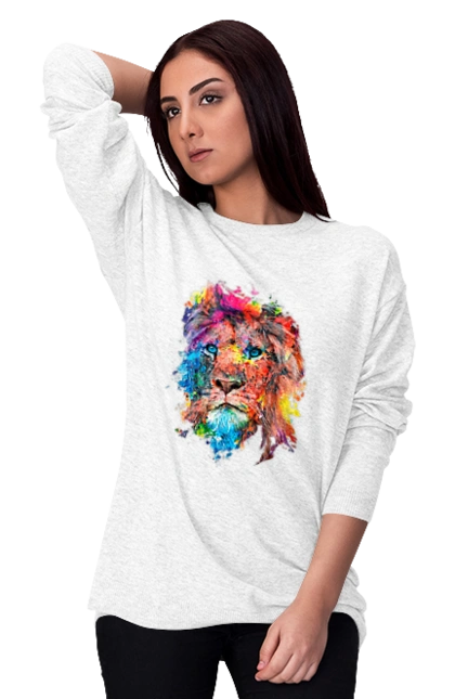 Лев із фарби