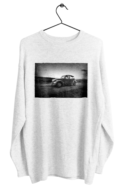 Світшот жіночий з принтом "Ретро машина чб". Авто, ретро, ретро машина, чорно біла машина. 2070702