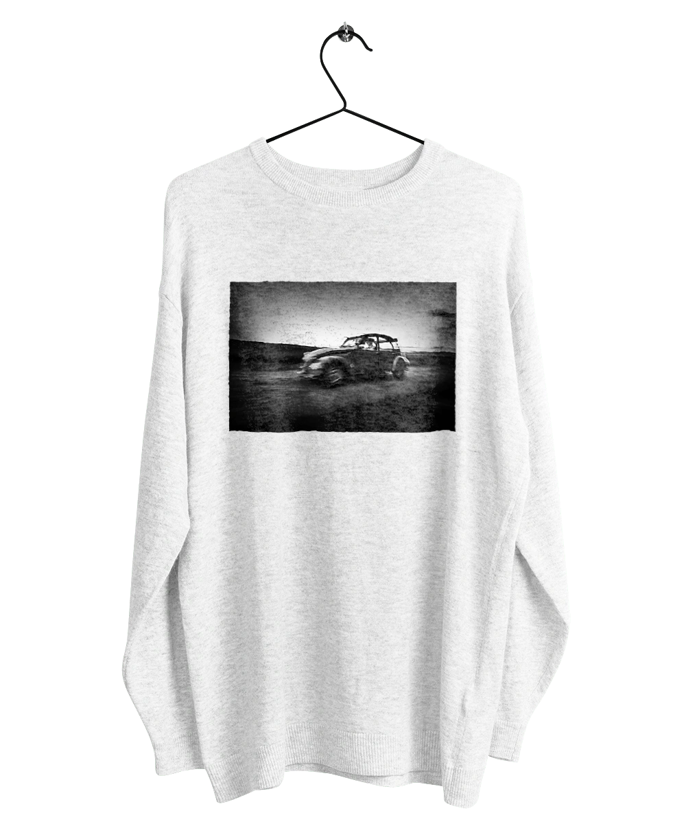 Retro car black and white