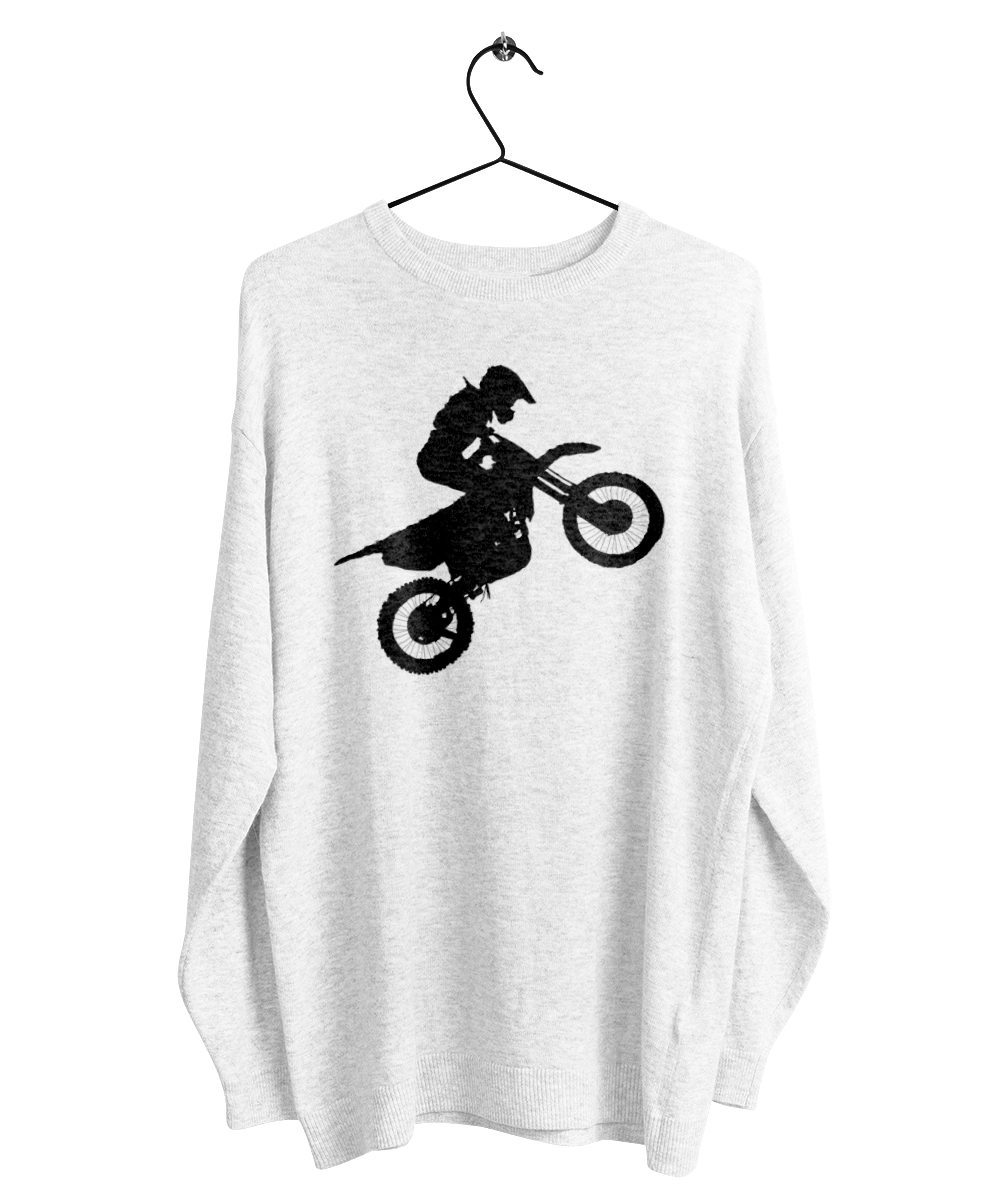 Silhouette Of A Motorcyclist