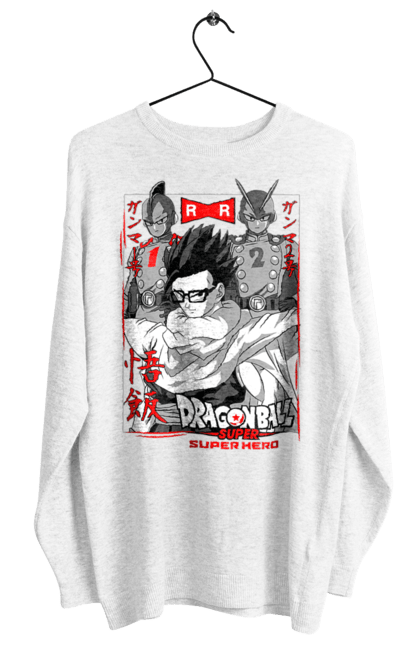 Women's sweatshirt with prints Dragon Ball Gohan. Anime, dragon ball, gohan, goku, manga, tv series, vegeta. 2070702