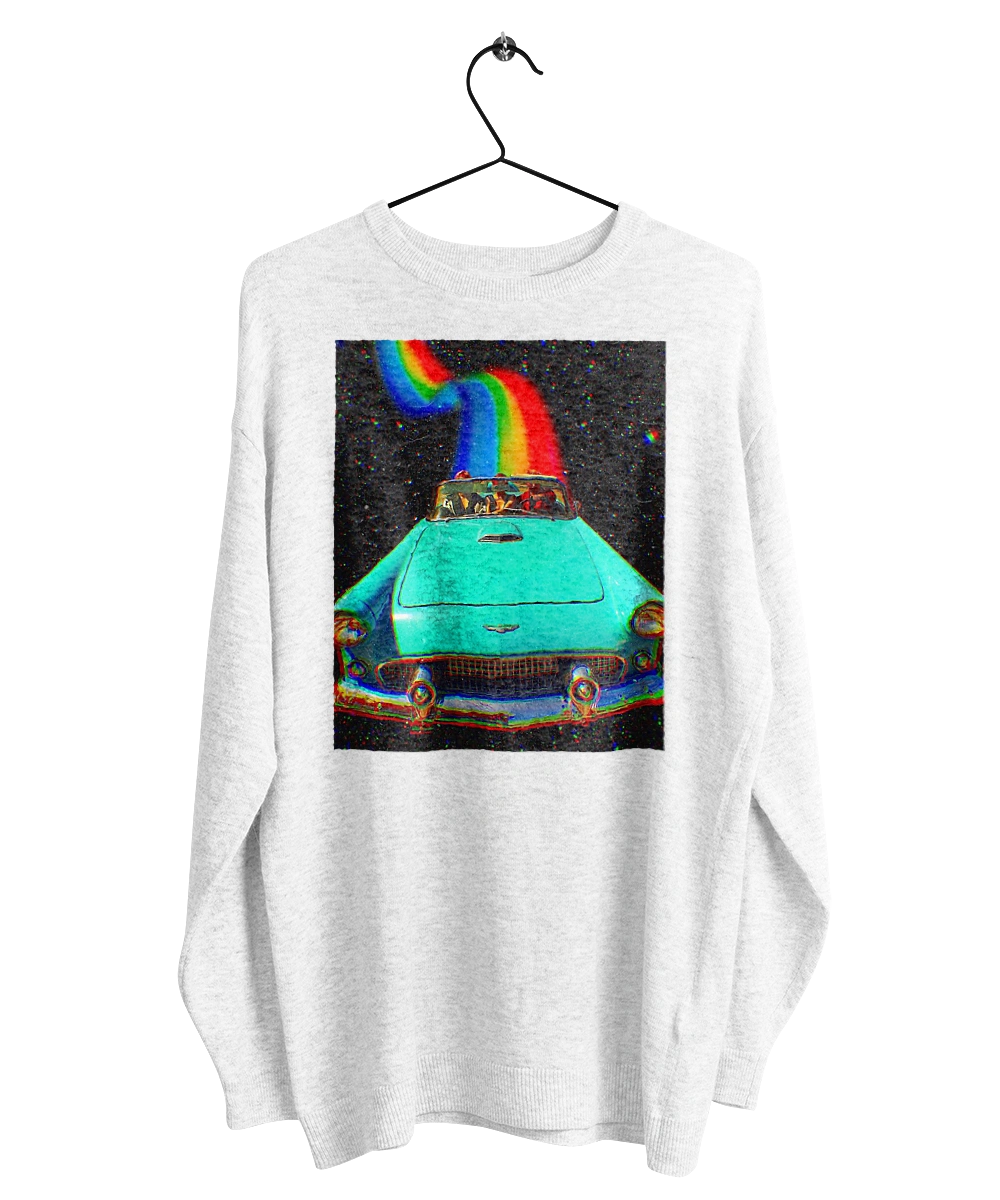 Picture, a car in space