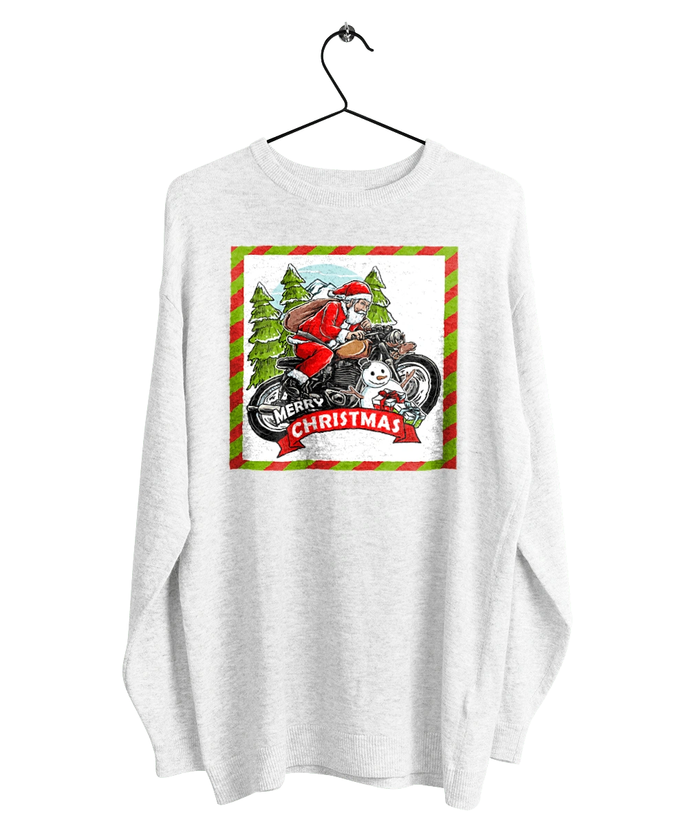 Santa on a motorcycle