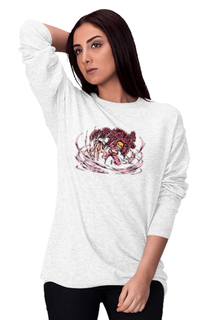 Women's sweatshirt with prints One Piece Donquixote Doflamingo. Anime, donquixote doflamingo, heavenly yaksha, manga, one piece, straw hat pirates. 2070702