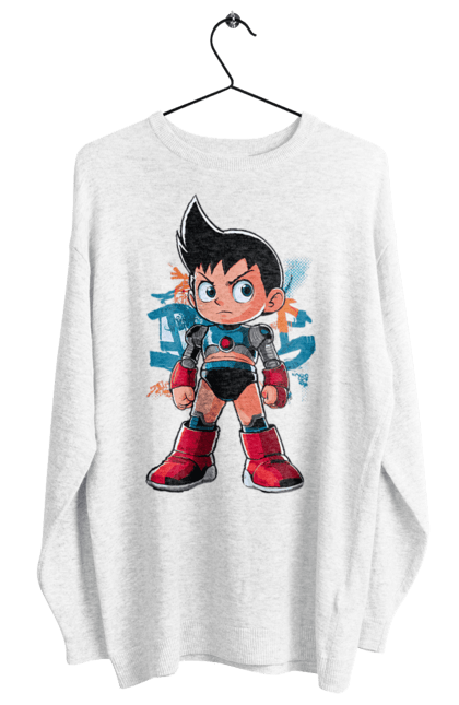 Світшот жіночий з принтом "AstroBoy". Astro boy, андроїд, аніме, манга, могутній атом, пригоди, робот, серіал, фантастика. 2070702