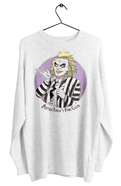 Світшот жіночий з принтом "Бітлджюс". Beetlejuice, ghost, tim burton, warner bros, бітлджюс, жах, комедія, привид, тім бертон, фільм. 2070702