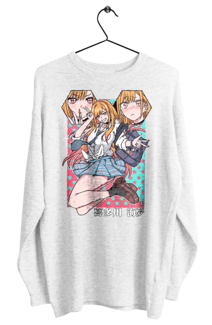 Women's sweatshirt with prints My Dress Up Darling. Anime, gyaru, manga, marin kitagawa, marine, my dress-up darling, porcelain doll. 2070702