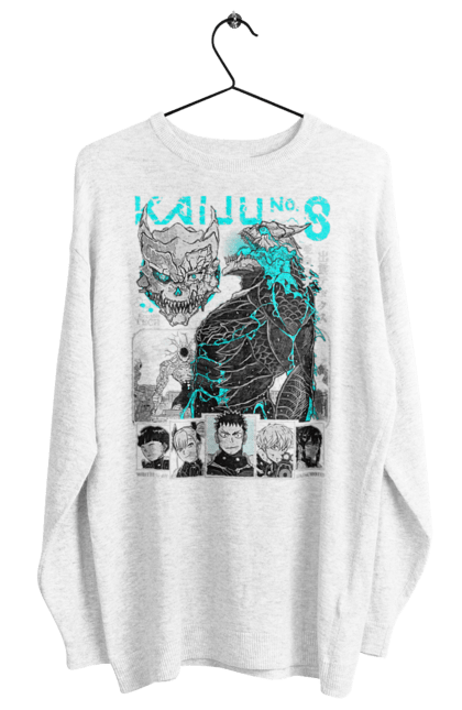 Women's sweatshirt with prints Kaiju № 8 Kafka Hibino. Anime, hibino kafka, kafka hibino, kaiju, kaiju 8, kaiju 8, kaiju № 8, manga. 2070702