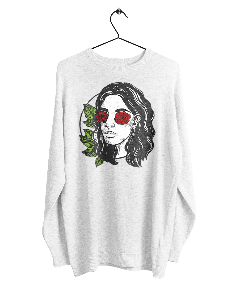 Girl With Roses In The Eyes