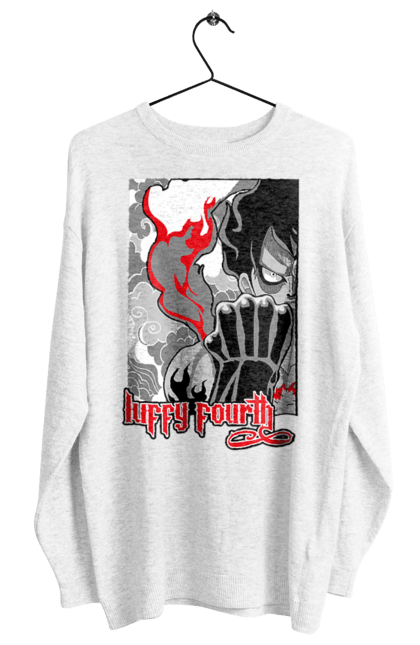 Women's sweatshirt with prints One Piece Luffy. Anime, luffy, manga, monkey de luffy, one piece, pirates. 2070702